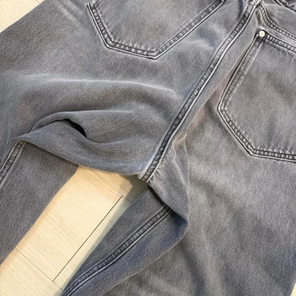 H&M Baggy Dark Grey Faded Wide Leg Jeans Mens Size 31x32 Dark Wash